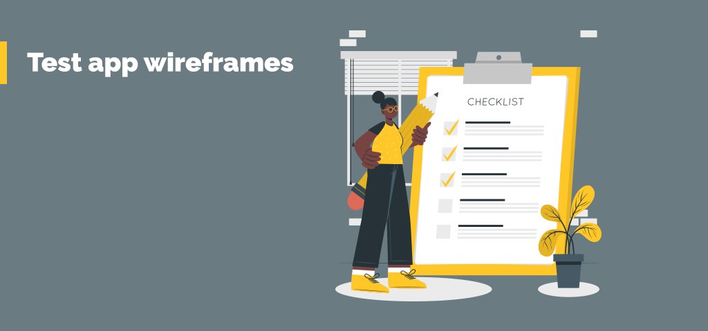Test app wireframes