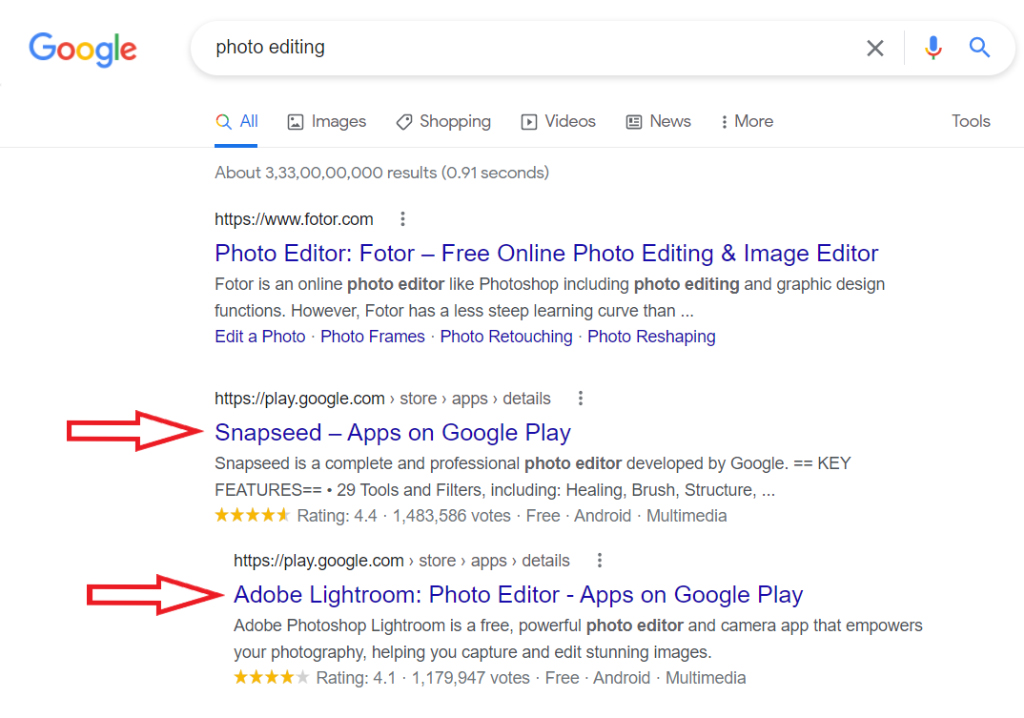 mobile app is SEO- friendly